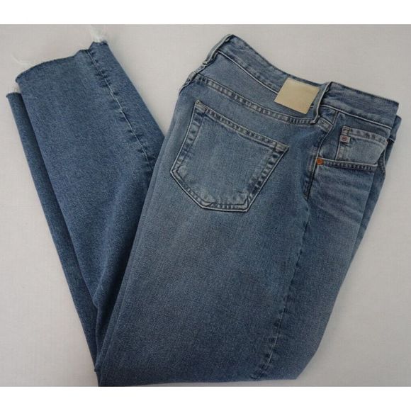 AG Adriano Goldschmied Women Sz 29 Blue Slouchy Slim Fit Ex-Boyfriend Jeans $215 - Picture 8 of 8